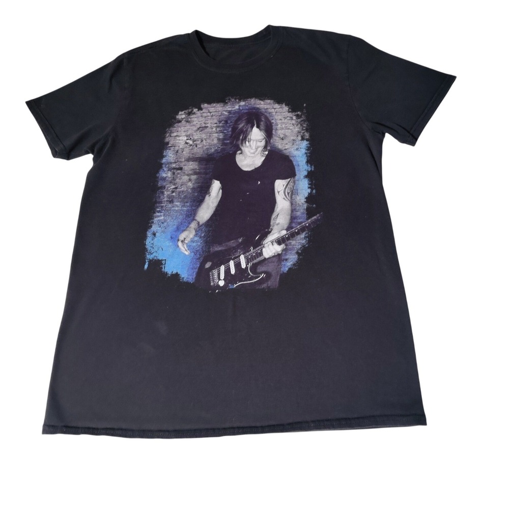 Keith Urban Graffiti U World Tour 2018 Concert T-Shirt Black Short Sleeve Small